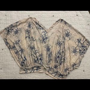 Free People Kimono crop floral top S